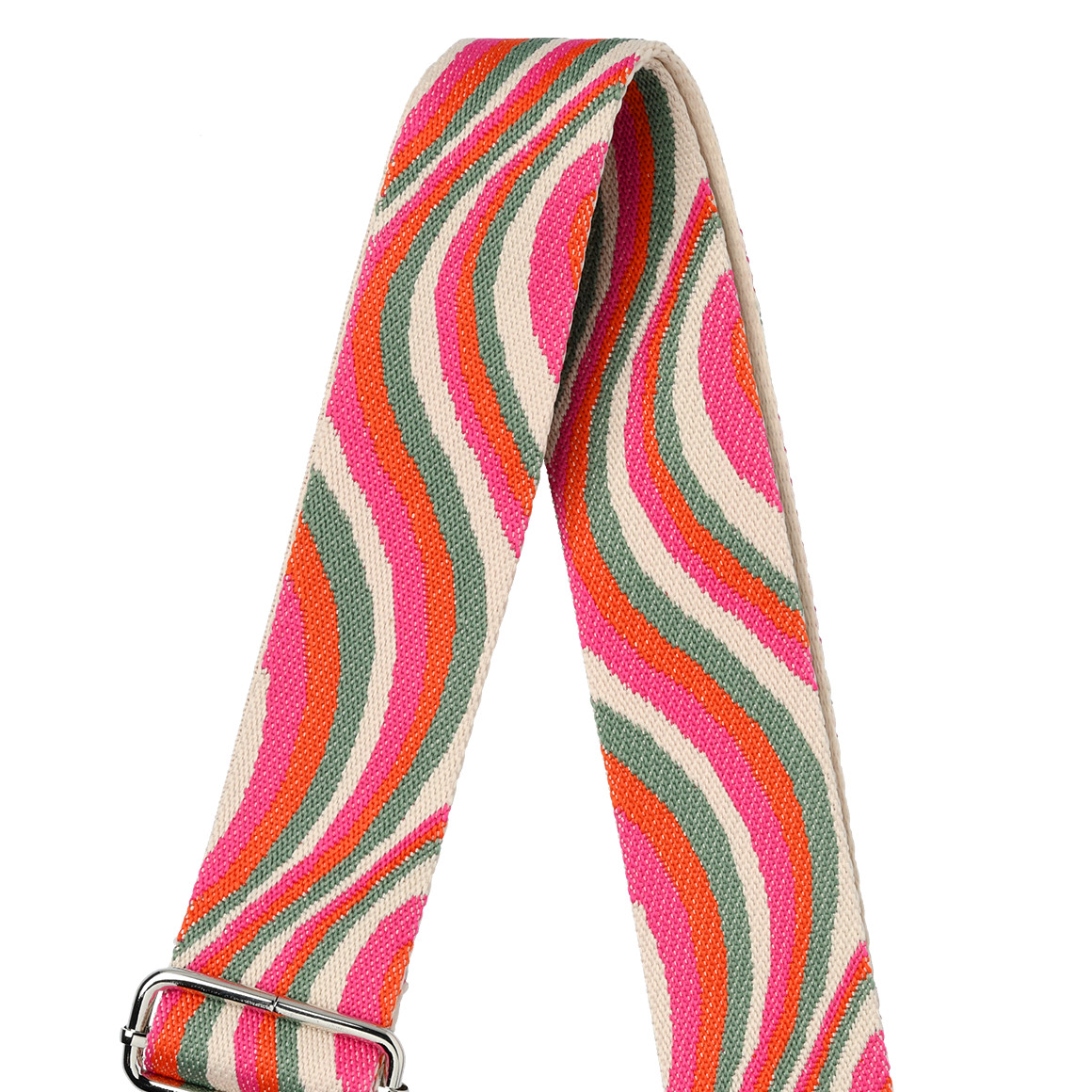 Gina Benotti Schulterriemen mit Allover-Muster hellbeige / bunt