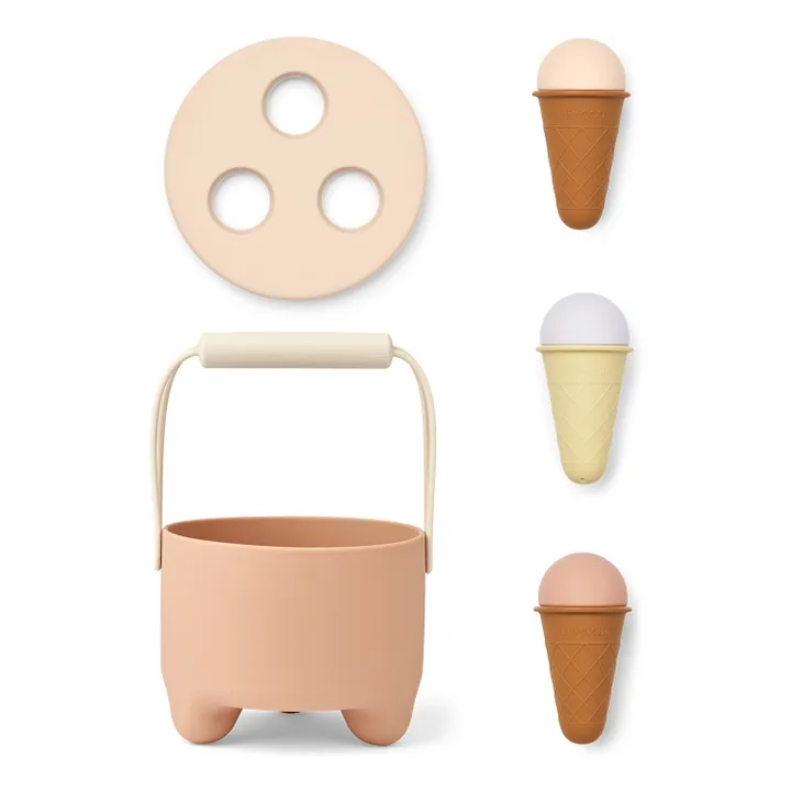Liewood Set de plage Ice Cream en silicone | Tuscany rose multi mix