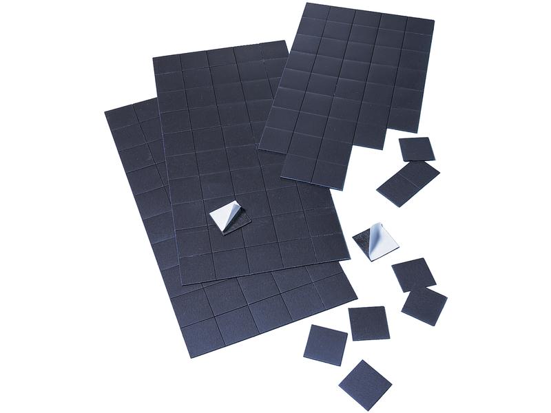 Franken Magnetplättchen 2 x 2 cm, 50 Stück Schwarz Selbstklebende Magnetplättchen