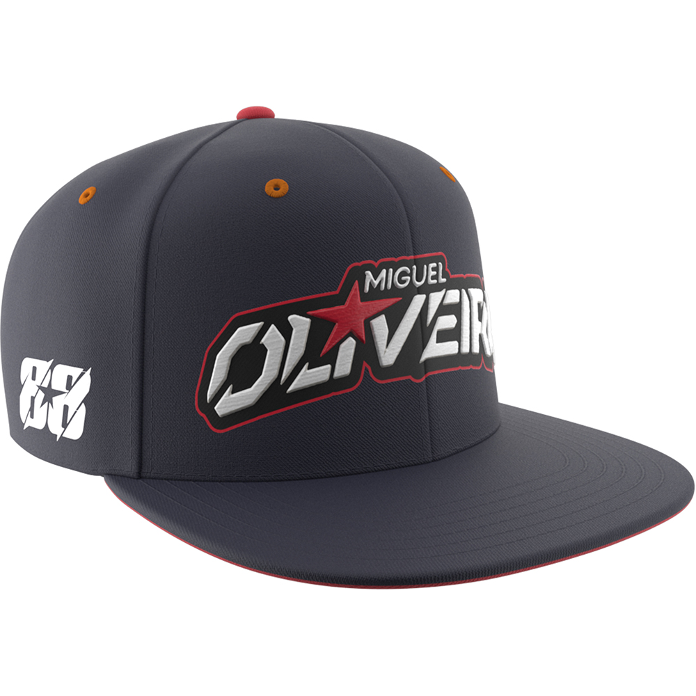 Ixon - Casquette Flat Miguel Oliveira 22 Navy / Blanc