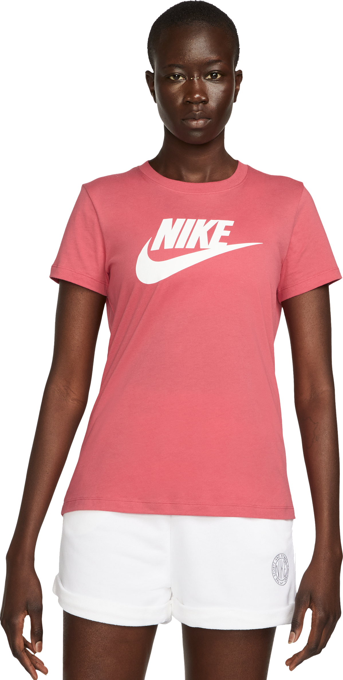 Nike Essential T-Shirt Damen Pink Weiss F622