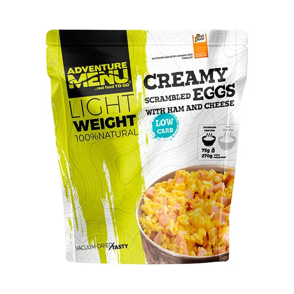 Adventure Menu -  Lightweight Cremiges Rührei mit Schinken und Käse