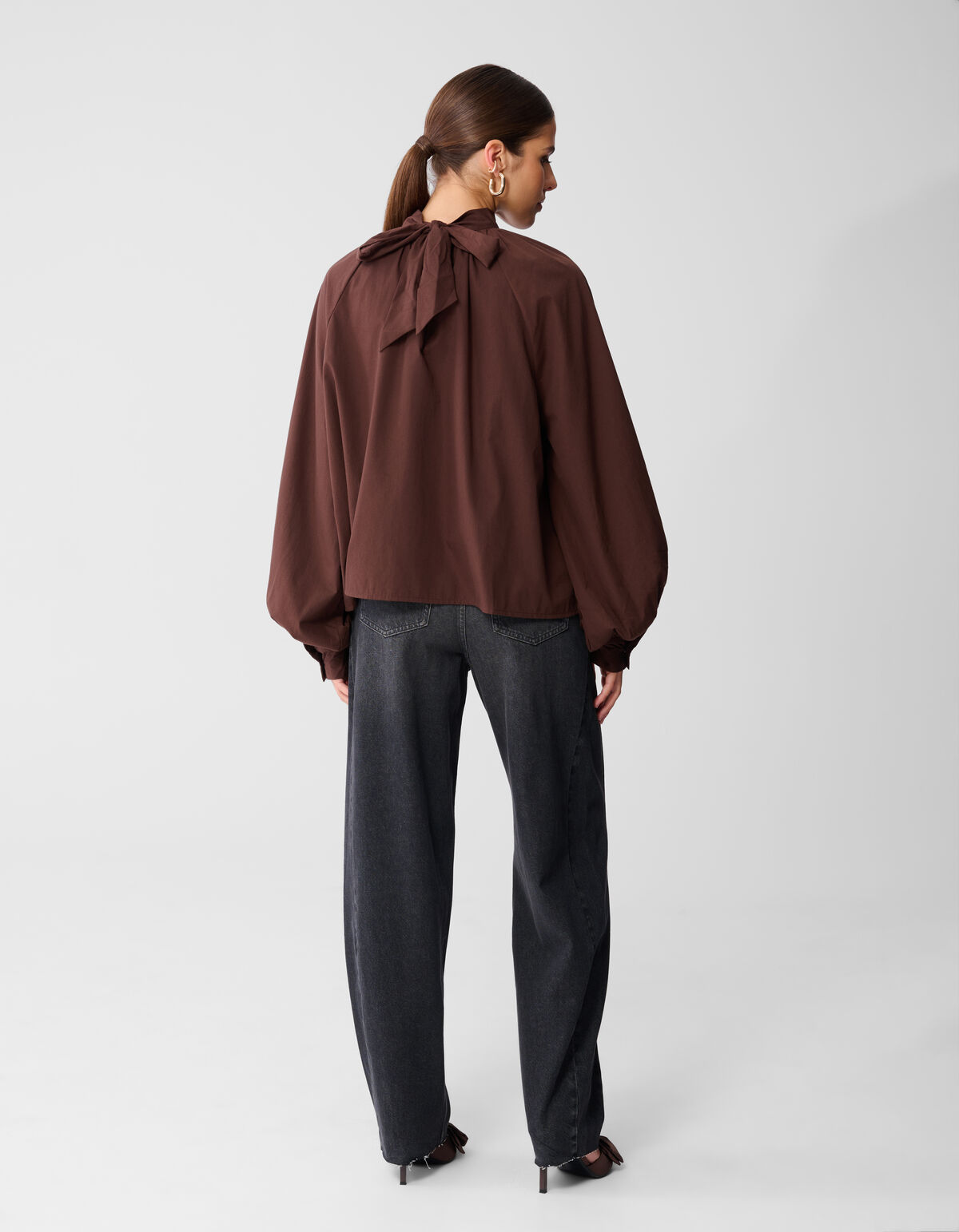 Strik Blouse Bruin