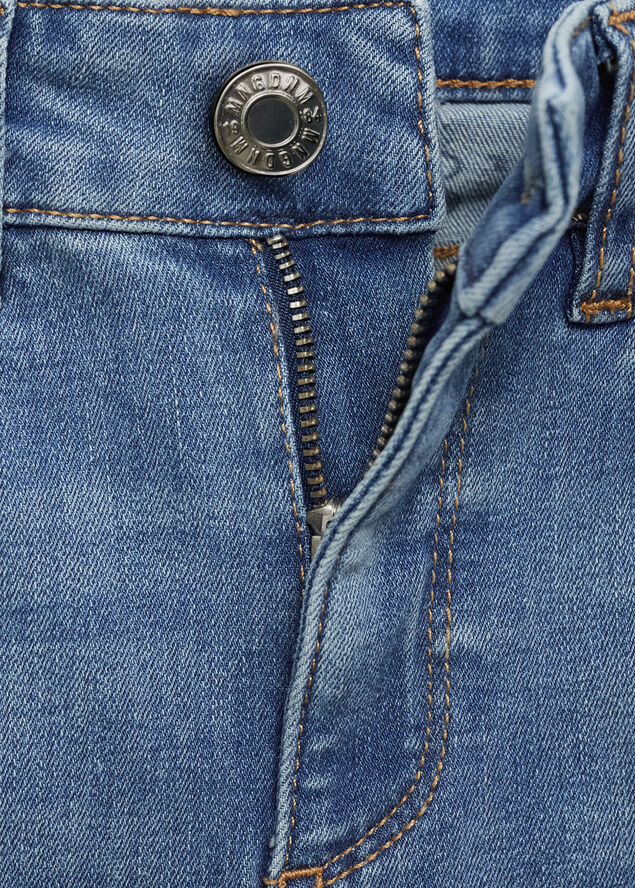 MANGO Low-rise push-up skinny jeans Open blue