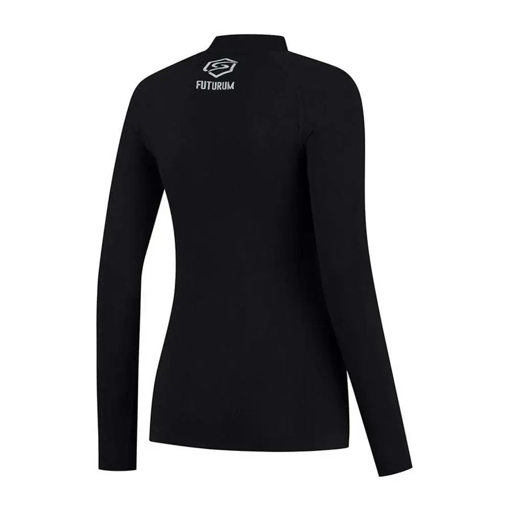 FUTURUM Recycled Thermoshirt Lange mouwen Zwart Dames