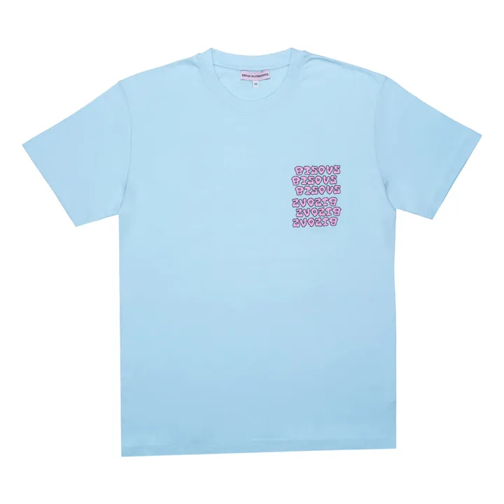 Bisous Skateboards T-shirt Slime | Bleu ciel