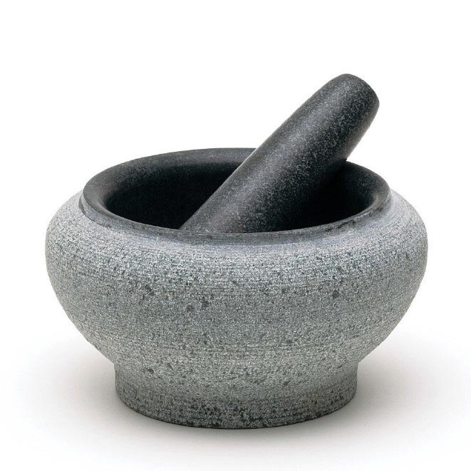 Mörser 'Aioli', hellgrau/dunkelgrau, Ø 17 cm, H 10 cm zu 28,00