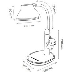 Lampe de bureau à LED Twinkel, pied