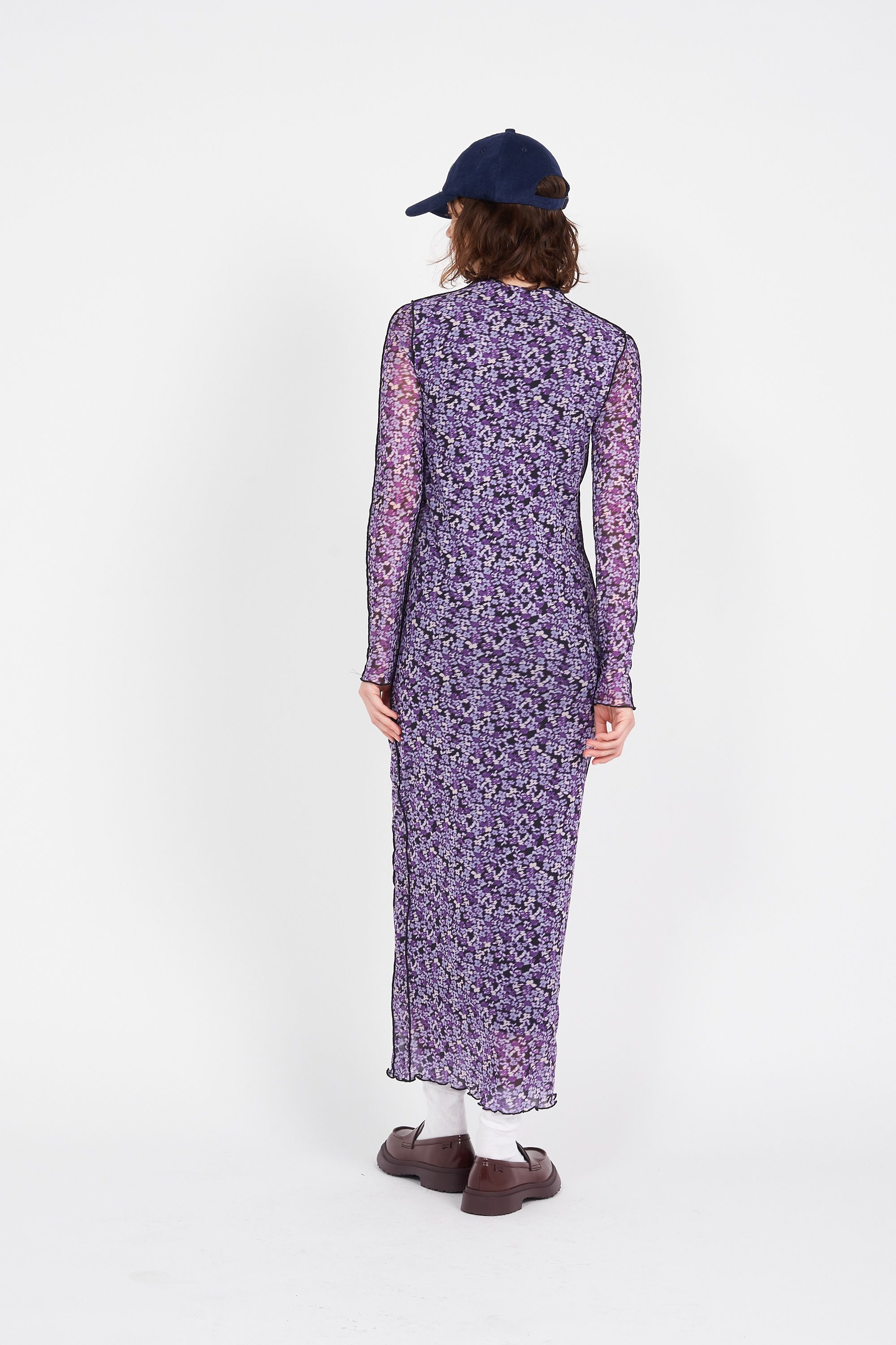 NOISY MAY Robe NMCARRIE L/S HIGH NECK ANKLE DRESS FWD Violet