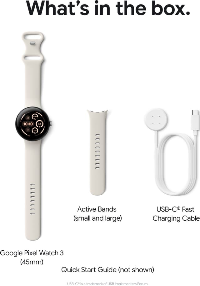 Google Pixel Watch 3 45mm Wi-Fi (Obsidian)