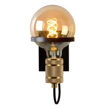 Lucide Ottelien Wandlamp mat zwart/mat goud