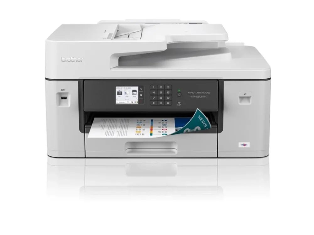 Brother MFC-J6540DW - Multifunktionsprinter - farve - blækprinter - A3 (medie) - op til 25 spm (kopiering) - op til 28 spm (udskriver) - 250 ark - 33.6 Kbps - USB 2.0, LAN, Wi-Fi(n), USB vært