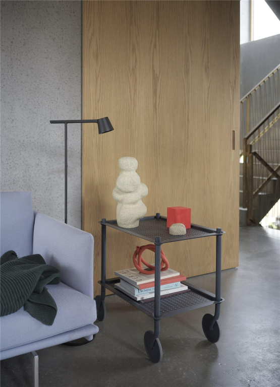 Muuto Flow trolley 2 laags blauw grijs