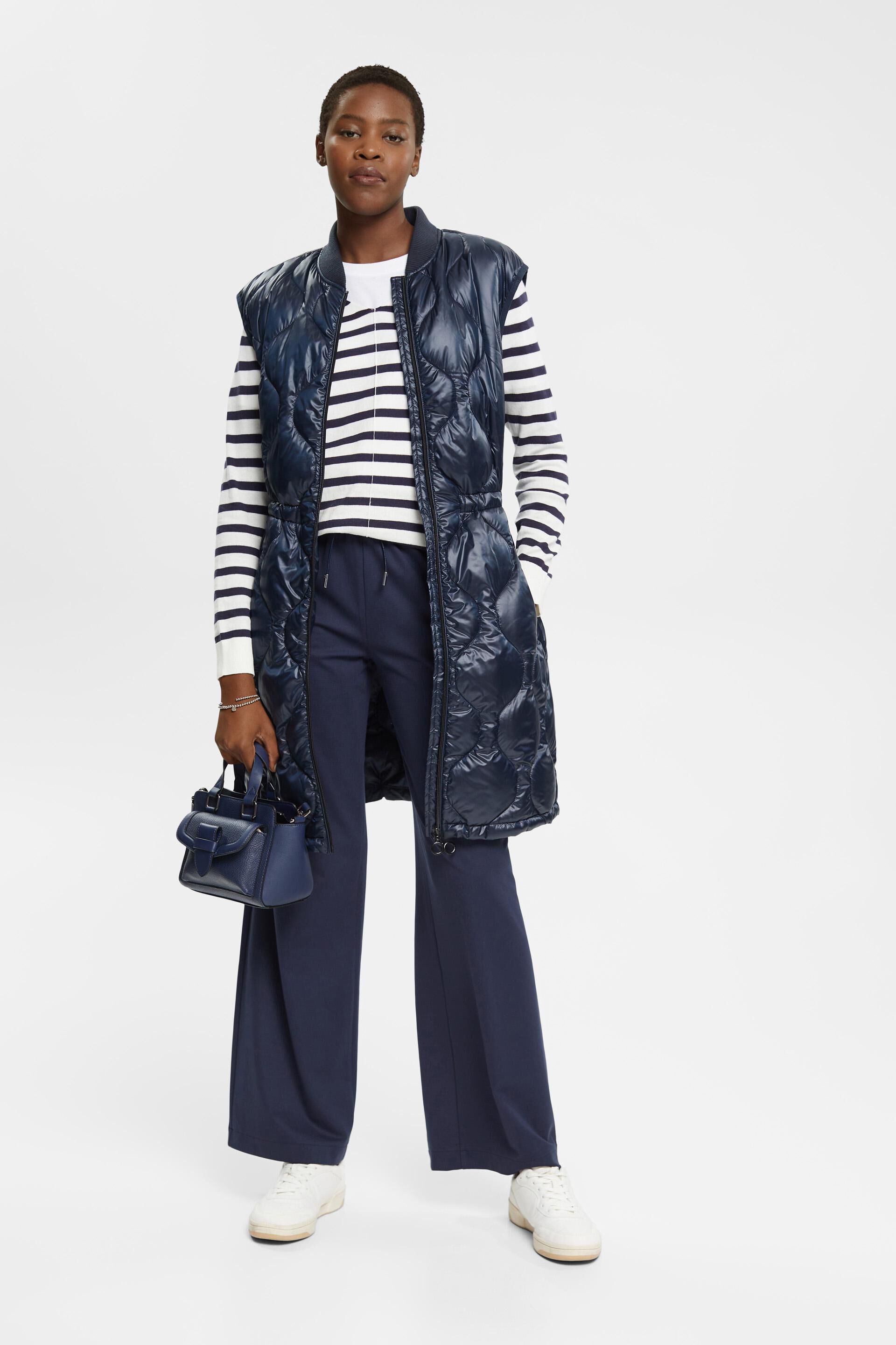 Long gilet matelassé