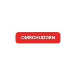 Blockland Strooketiket omschudden rood 44x11mm 750stuks 1