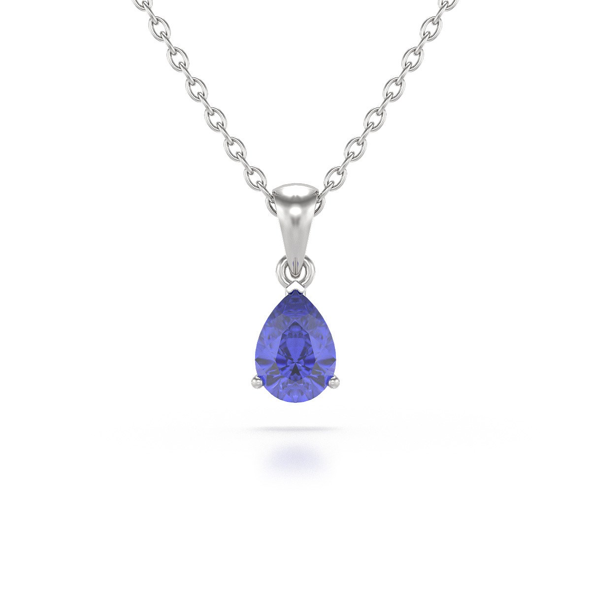 Collier Pendentif Tanzanite en Argent 925 - Cadeau Élégant | Aden