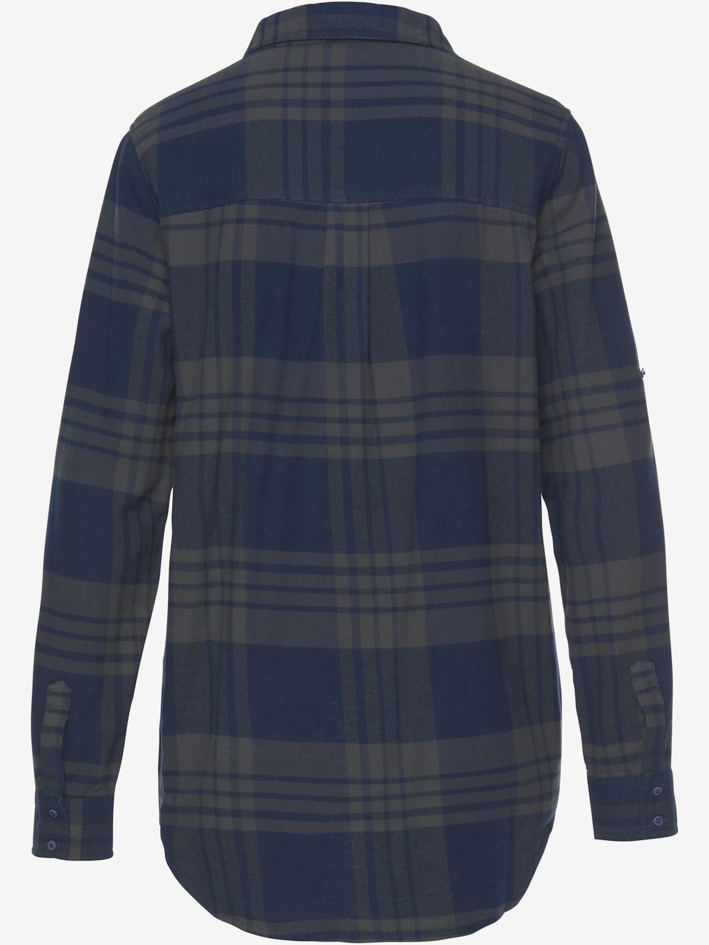 Chemisier à carreaux décontracté, col chemise