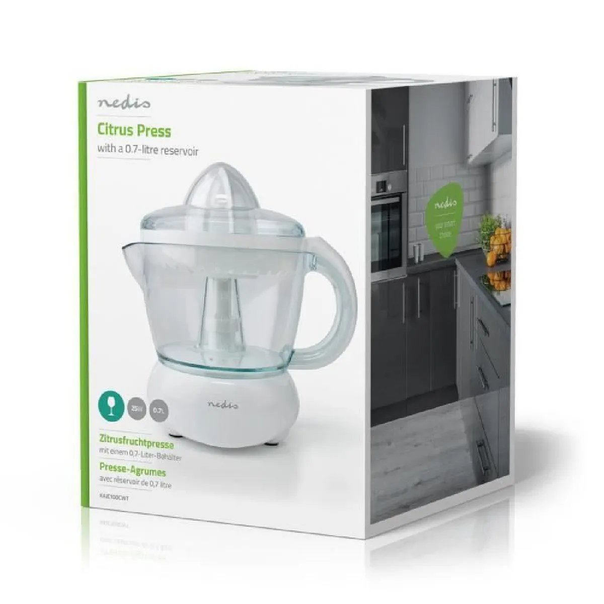 Nedis Presse-Agrumes - Blanc - 30W