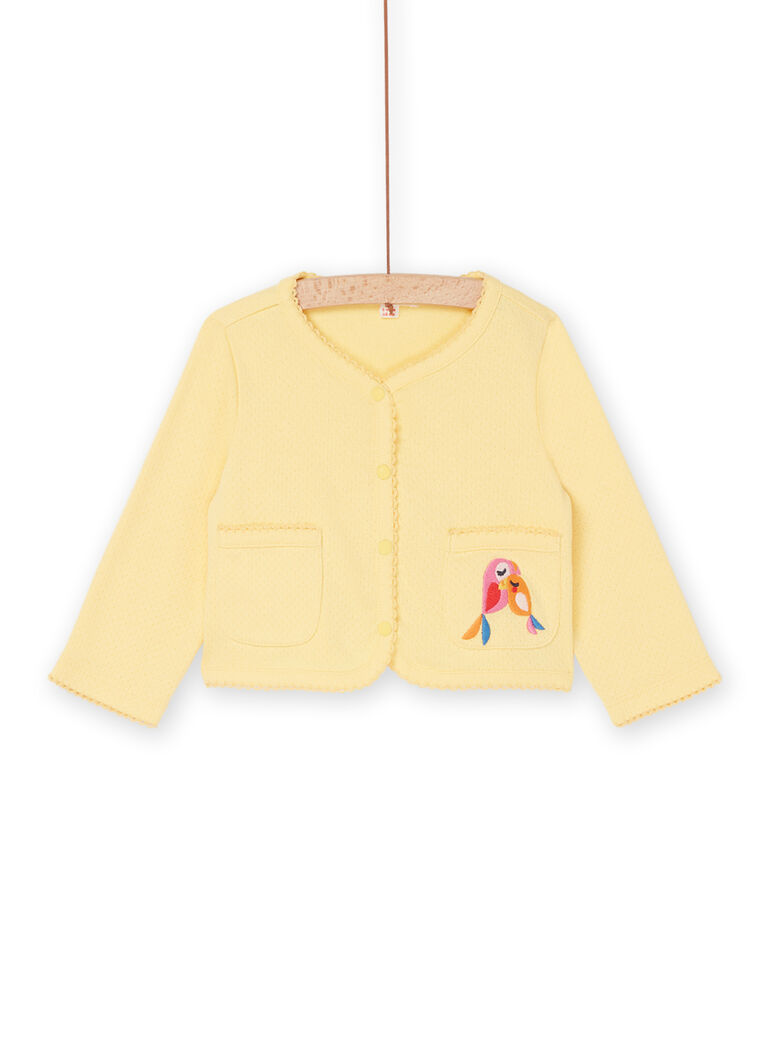 Cardigan safran pâle