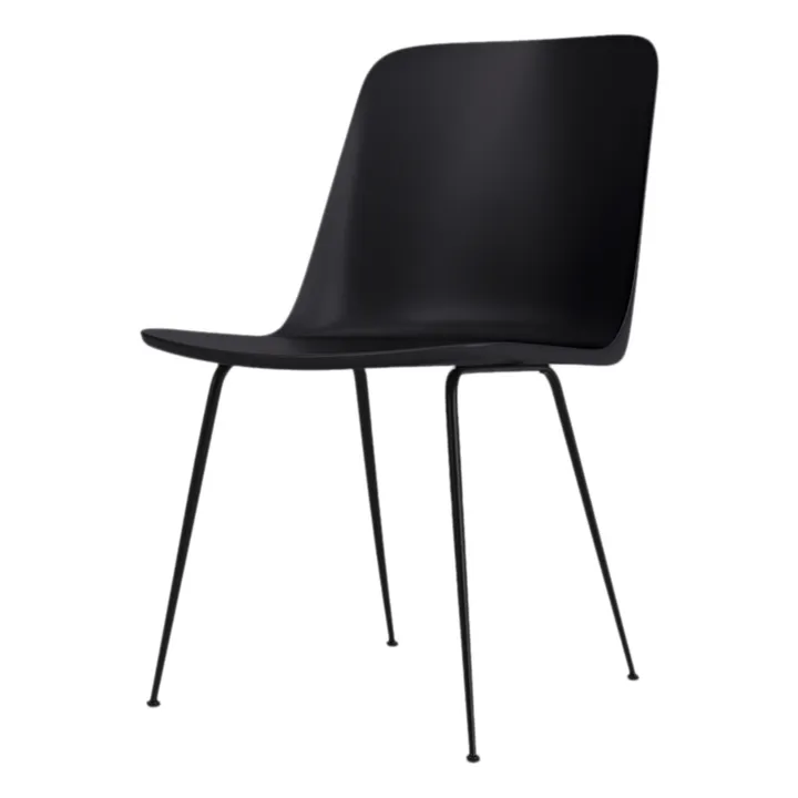 & Tradition Chaise Rely HW65, piétement noir | Black