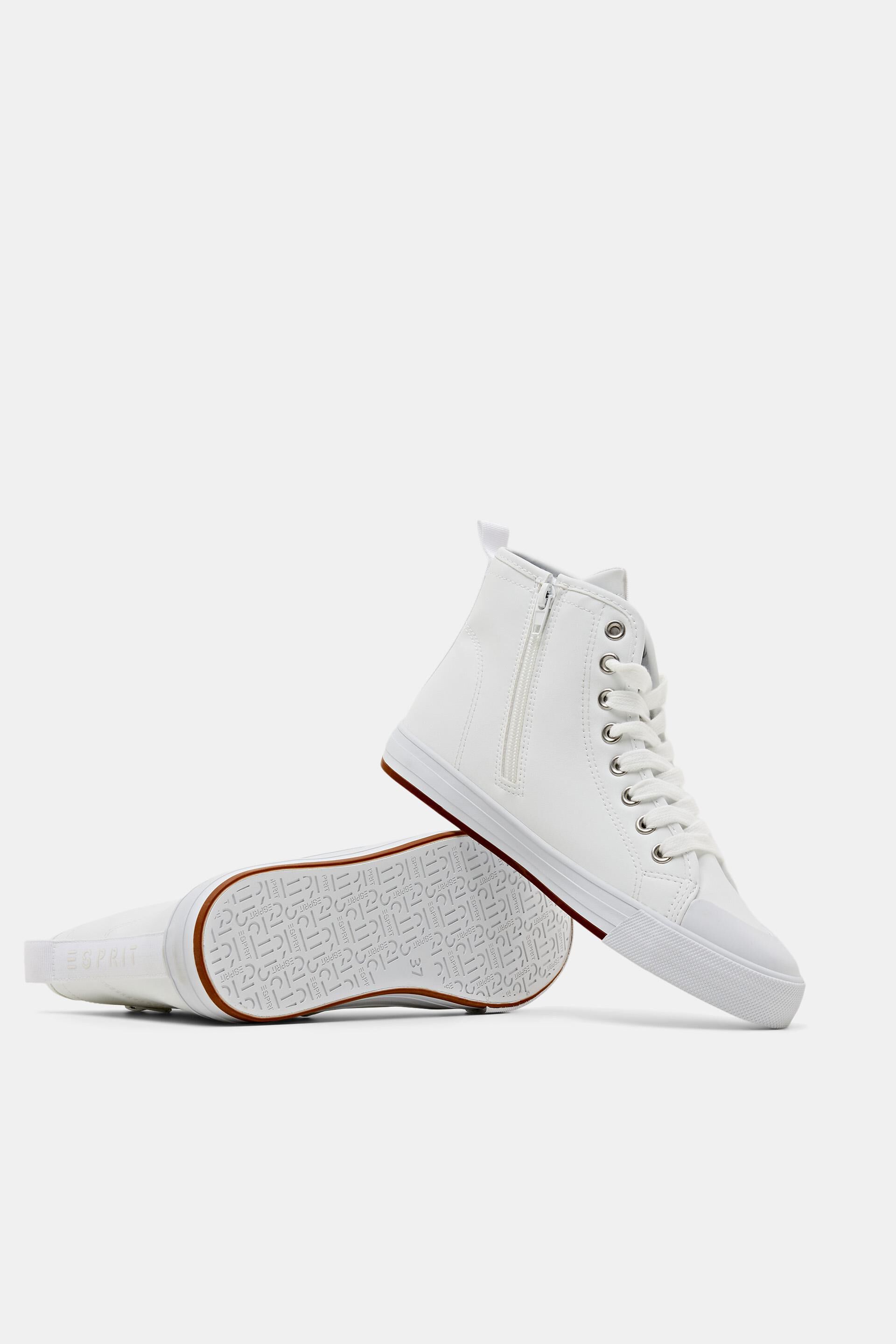 Sneakers montantes en similicuir