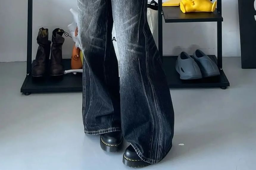 Jerolenea - Lage taille bootcut jeans