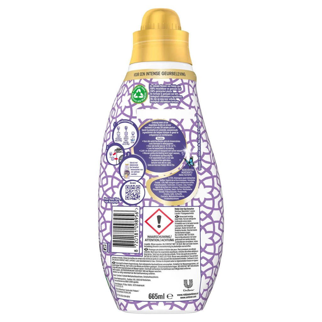 Goedvloeibaar wasmiddel Color Spa Sensation - 8 x 19 wasbeurten - 152 wasbeurten