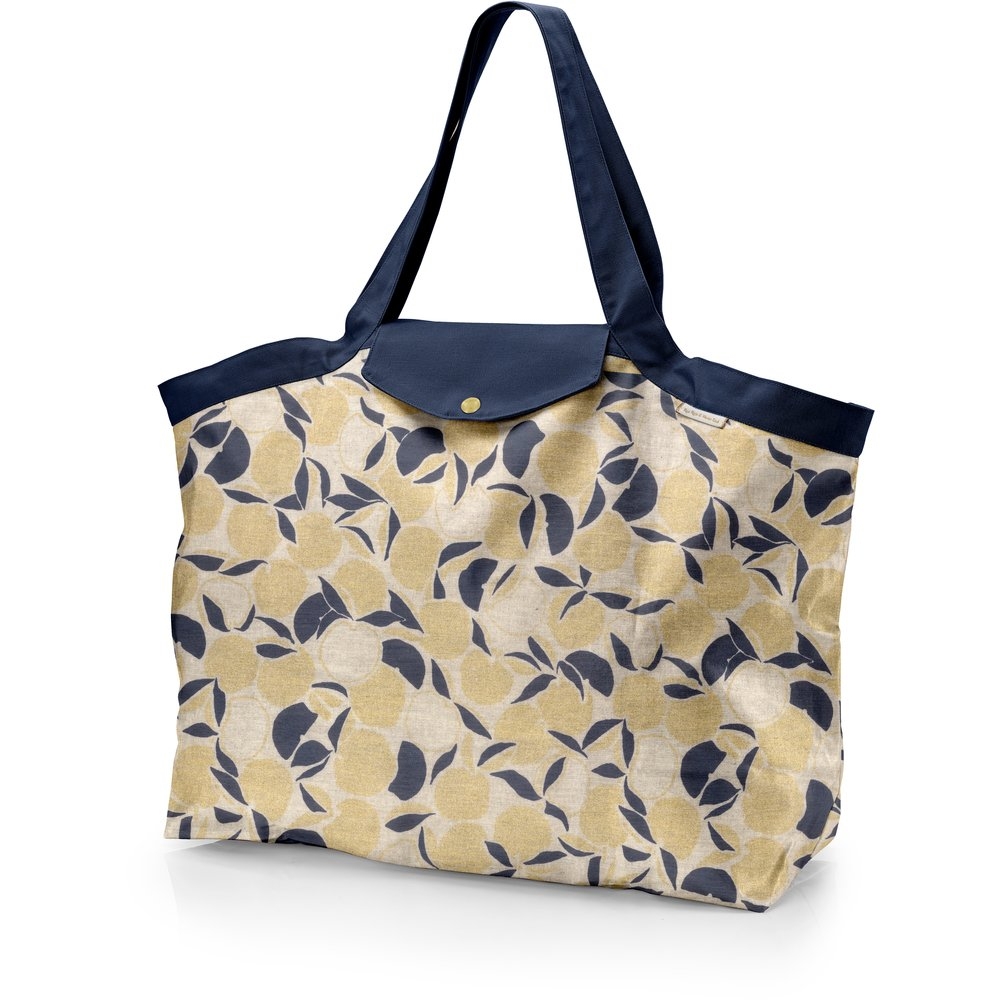 Grand Sac Cabas En Tissu Citrons Dorés