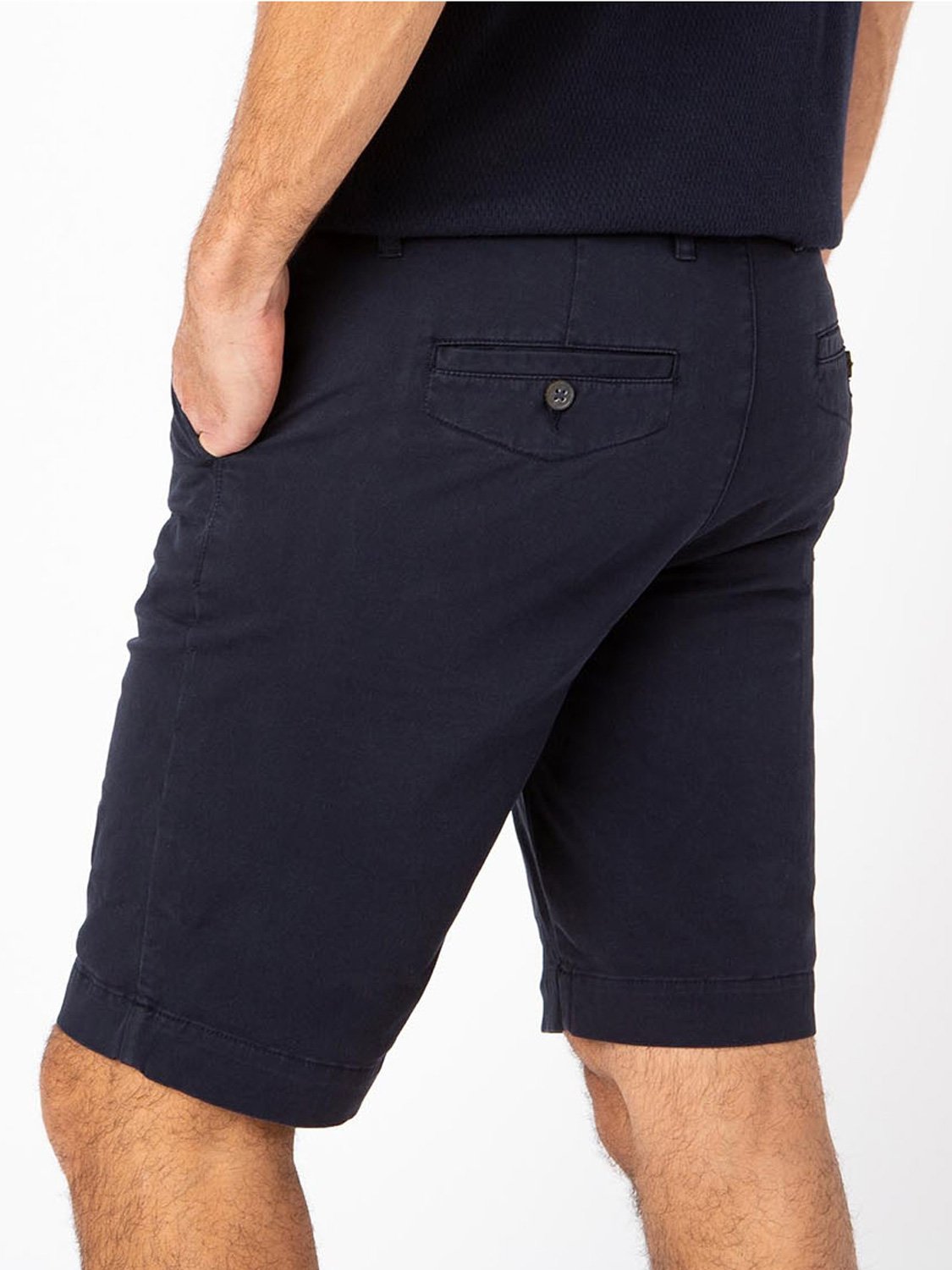 Bermuda Homme Coton Biologique Marine