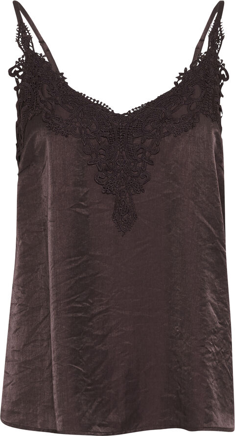 Cream CRAnna Top Chocolate plum