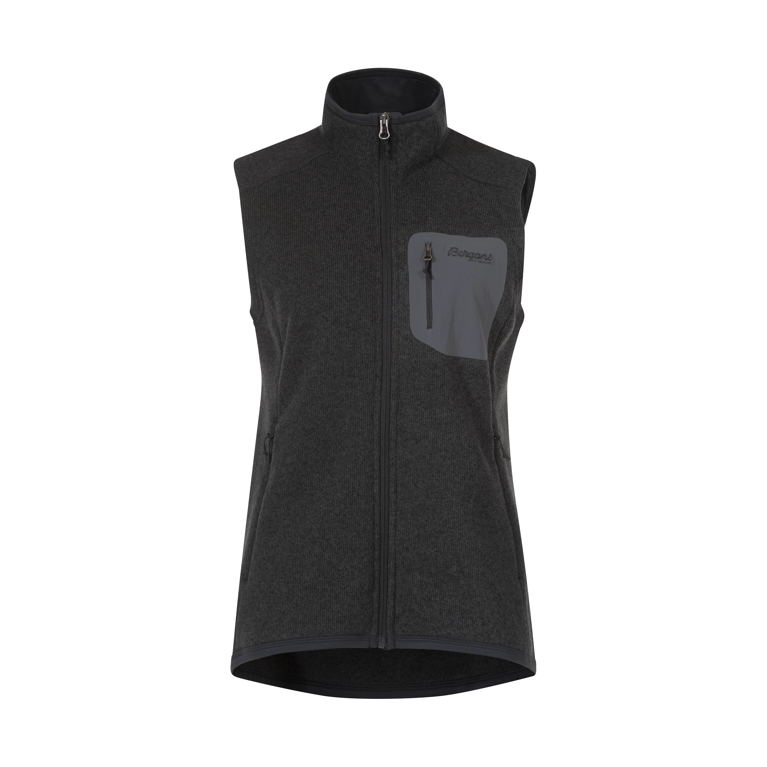 Kamphaug Knitted Vest Women Dark Shadow Grey