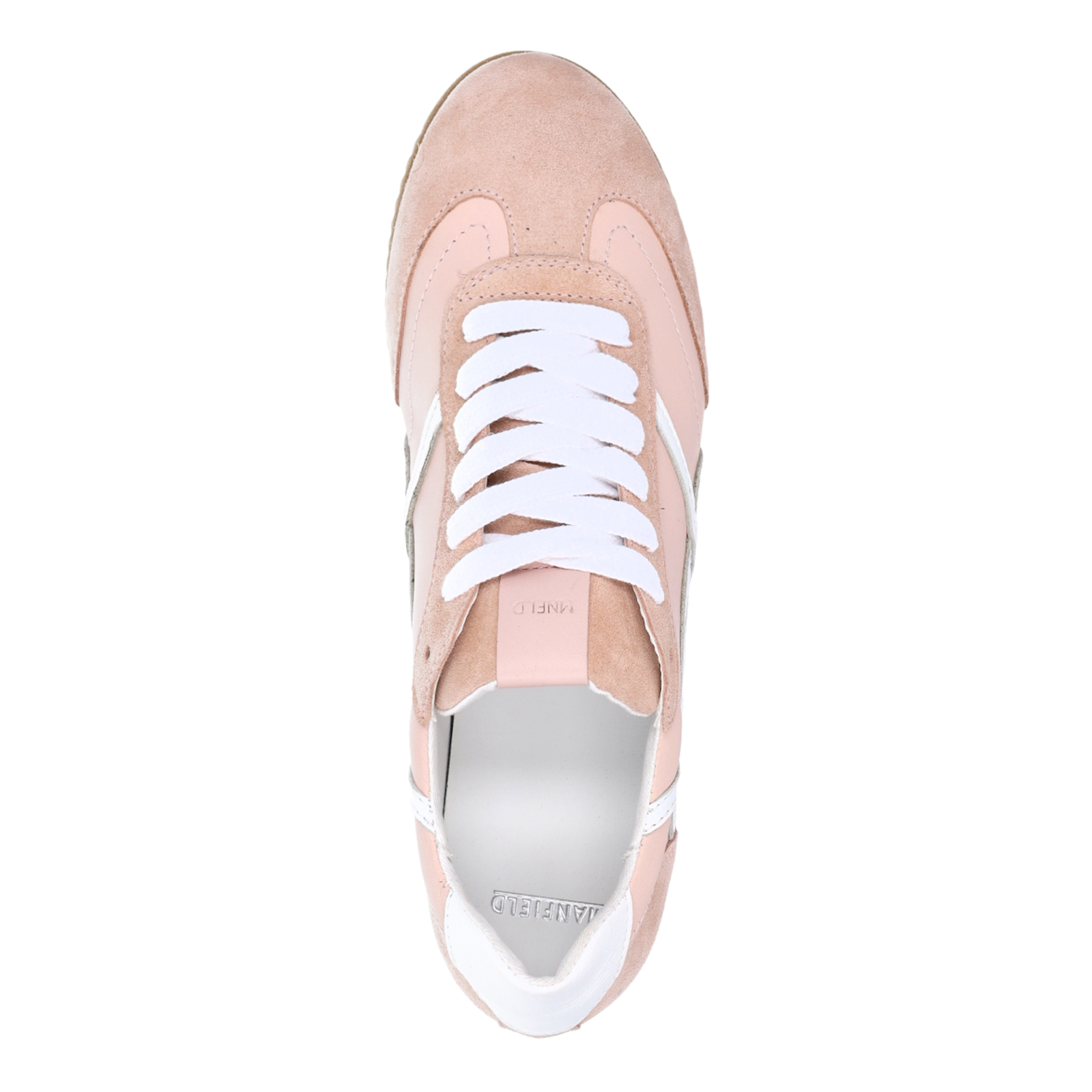 Roze leren sneakers