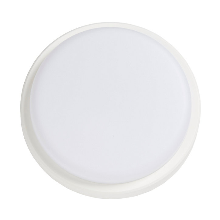 Applique hublot LED intégrée Davenpo 600lm 9W IP44 Colours 18cm blanc