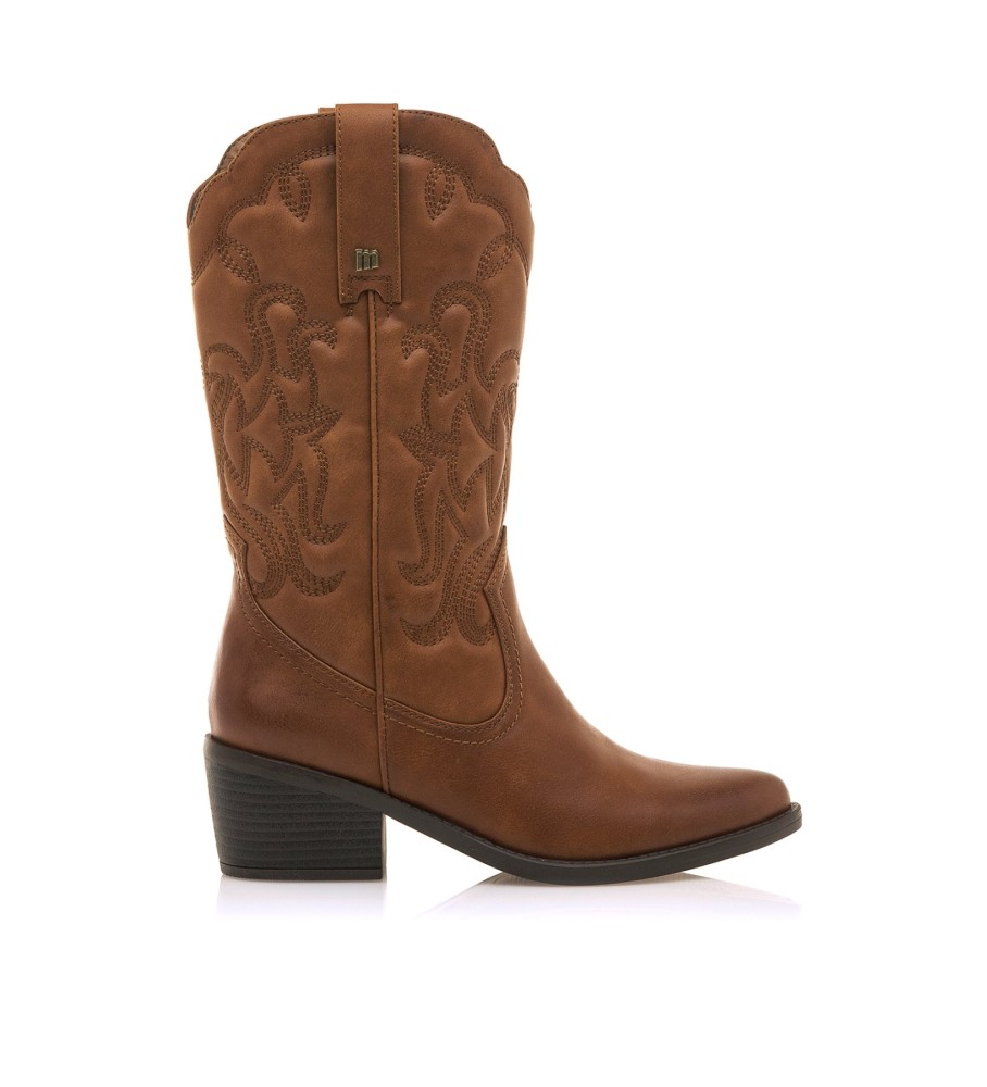 Botas Mustang Tanubis marrons - Salto de 6 cm -