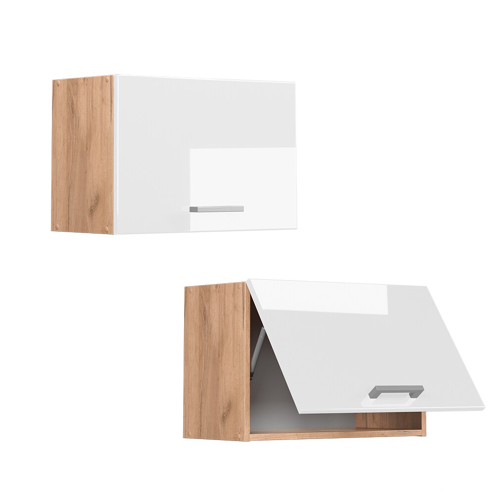 Vicco Hängeschrank Küchenschrank Küchenzeile R-Line 60 cm flach Goldkraft Weiß