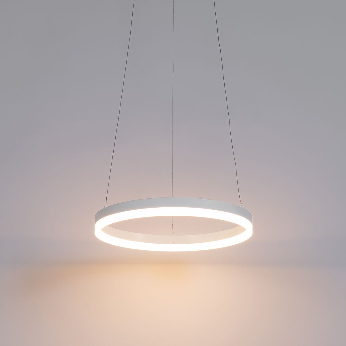 Design hanglamp wit 40 cm incl. LED 3-staps dimbaar - Anello