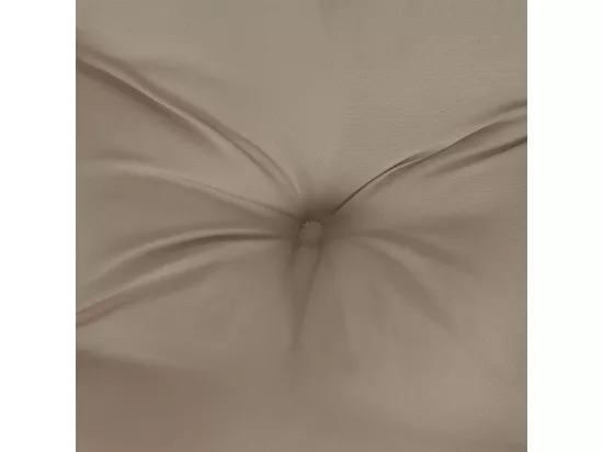 Coussin de palette taupe 120x40x12 cm tissu