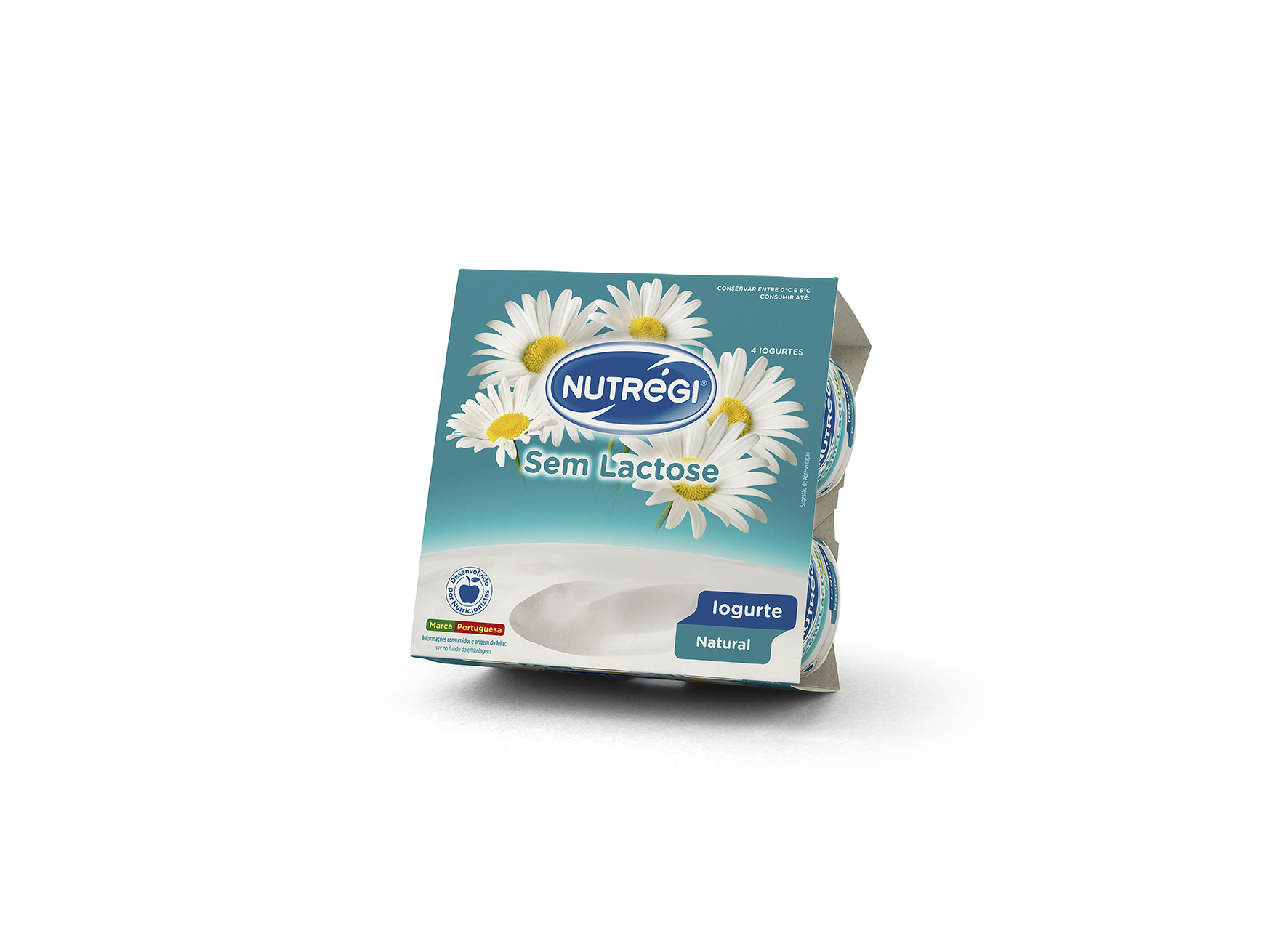 IOGURTE S/LACTOSE NUTRÉGI NATURAL 4X120G