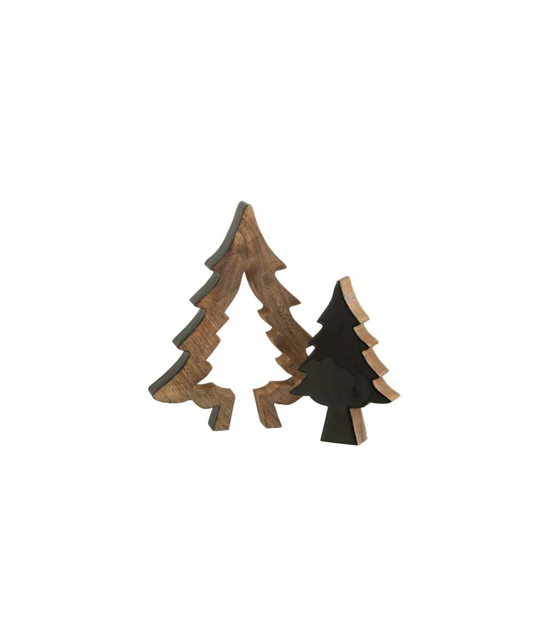 Paris Prix - Sapin De Noël à Poser puzzle 30cm Noir & Naturel