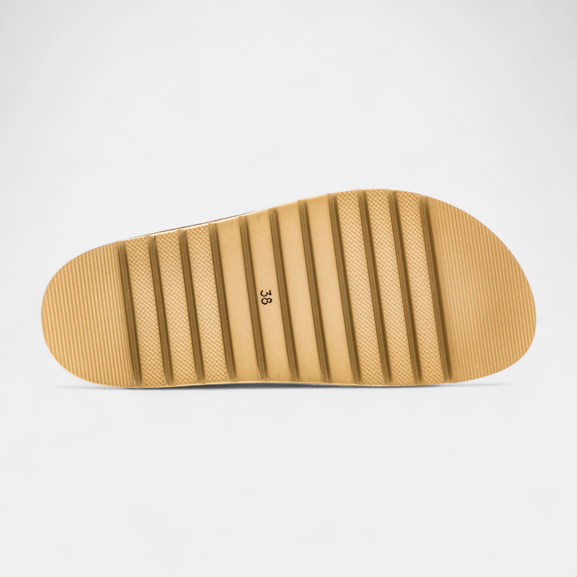 Mules semelle liège Femme en cuir kaki