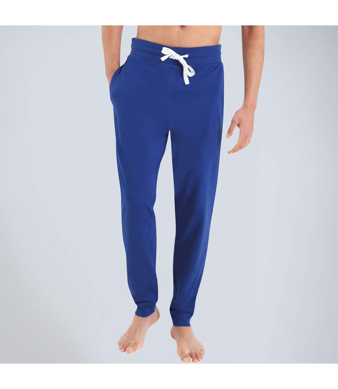 Pyjama long col rond homme Molletonné