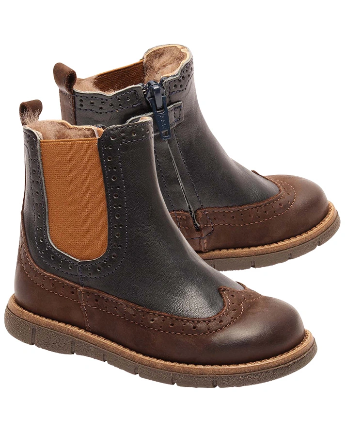 Chelsea-Boots MACE gefüttert in navy