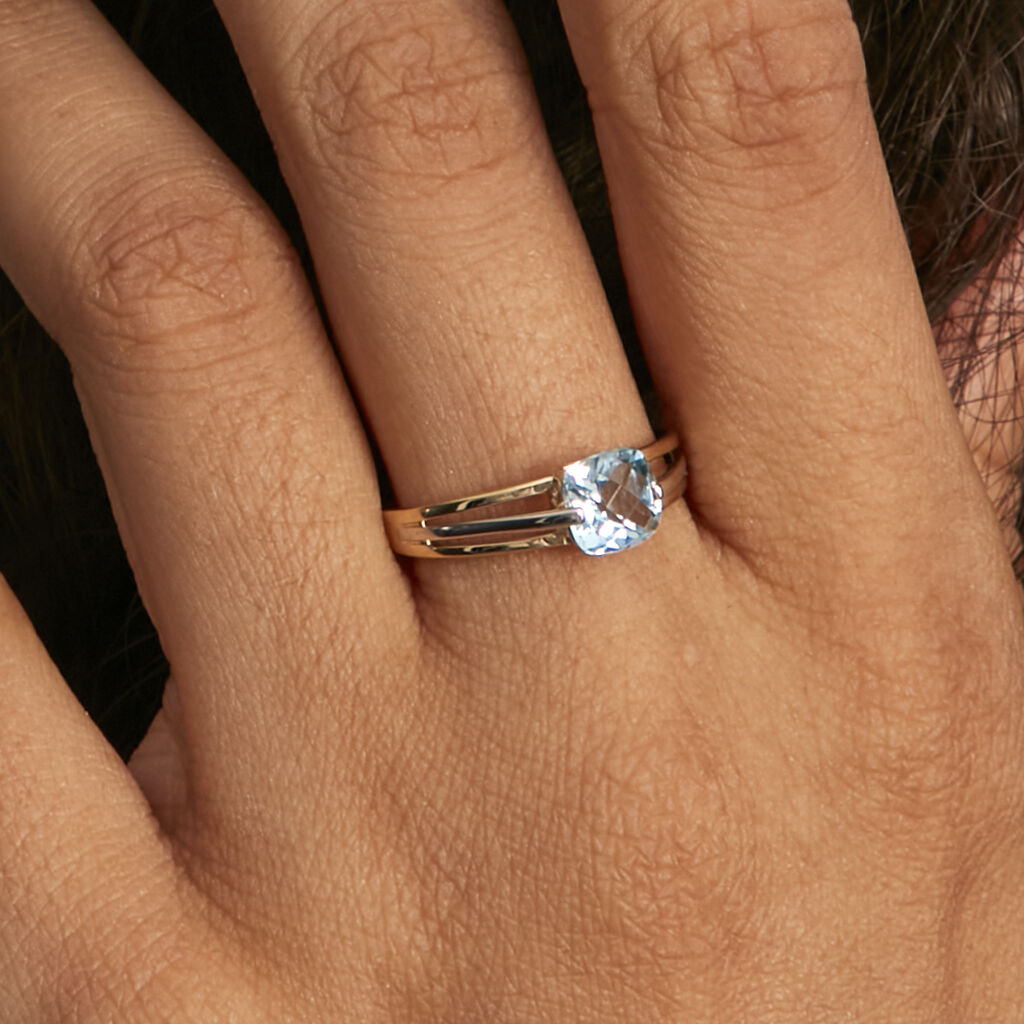 Bague Sidoine Or Bicolore Topaze