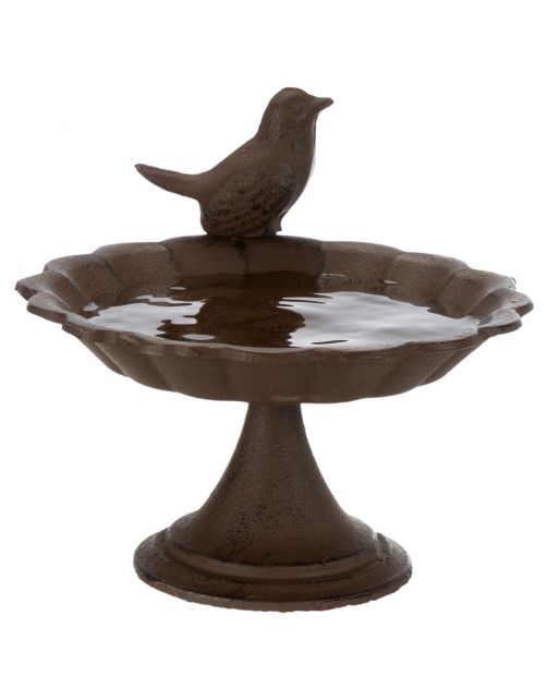 Trixie Vogeldrinkschaal Gietijzer Staand - Drinkbak - Ø16 cm Bruin