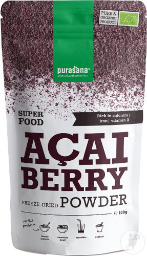 Purasana Vegan Superfood Poudre De Baies D'Açai 100g