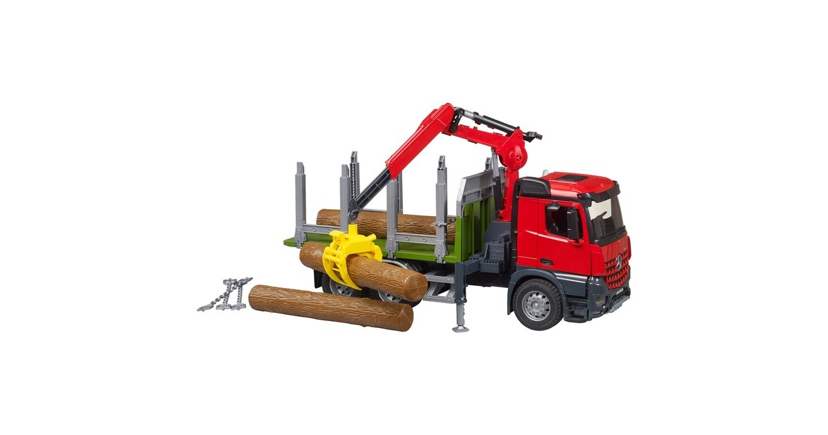 bruderMB Arocs houtvrachtwagen met laadkraan en grijper Modelvoertuig  (03669)