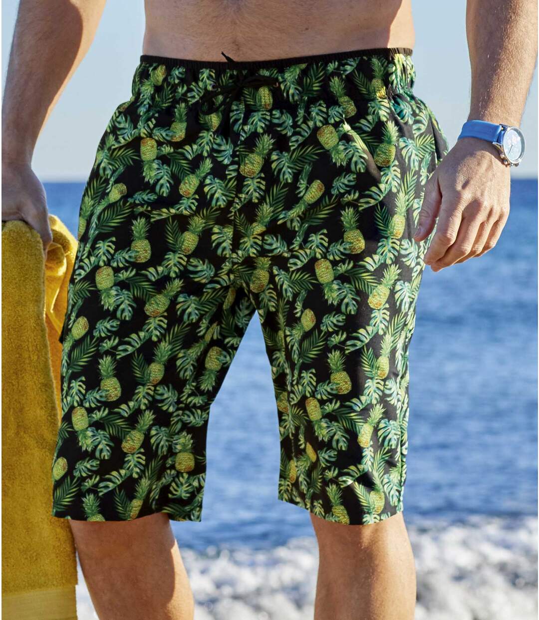 Bermuda de Bain Imprimé Poche Cargo