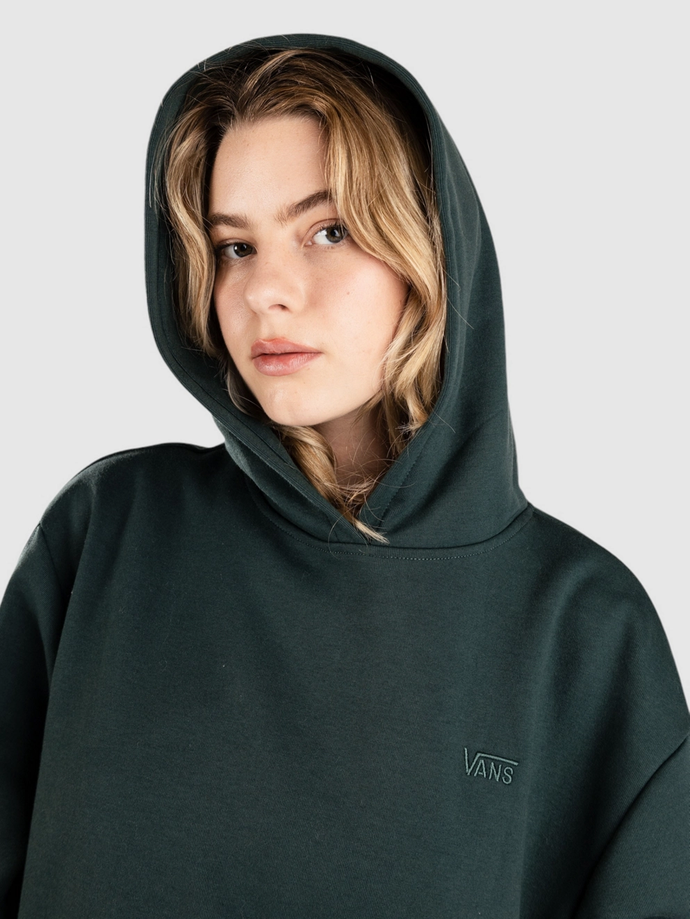Vans Elevated Double Knit Blousant Hoodie green gables