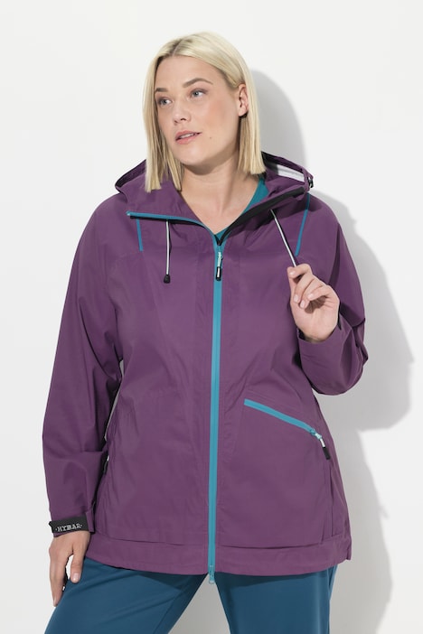 Funktionsjacke, wasserdicht, 2-Wege-Zipper, Reflektor