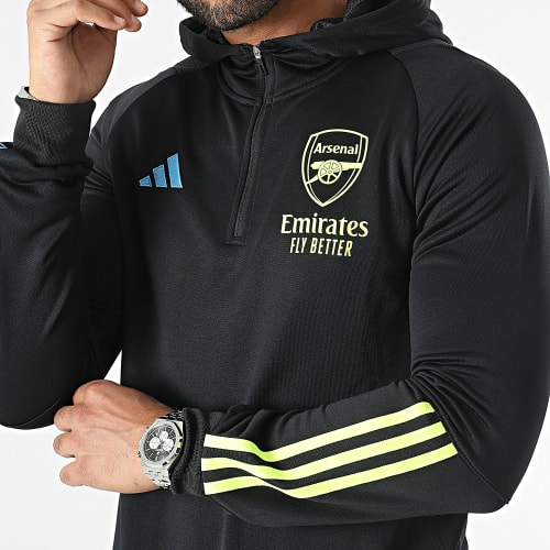 Sweat Capuche Zippé Arsenal HZ2191 Noir